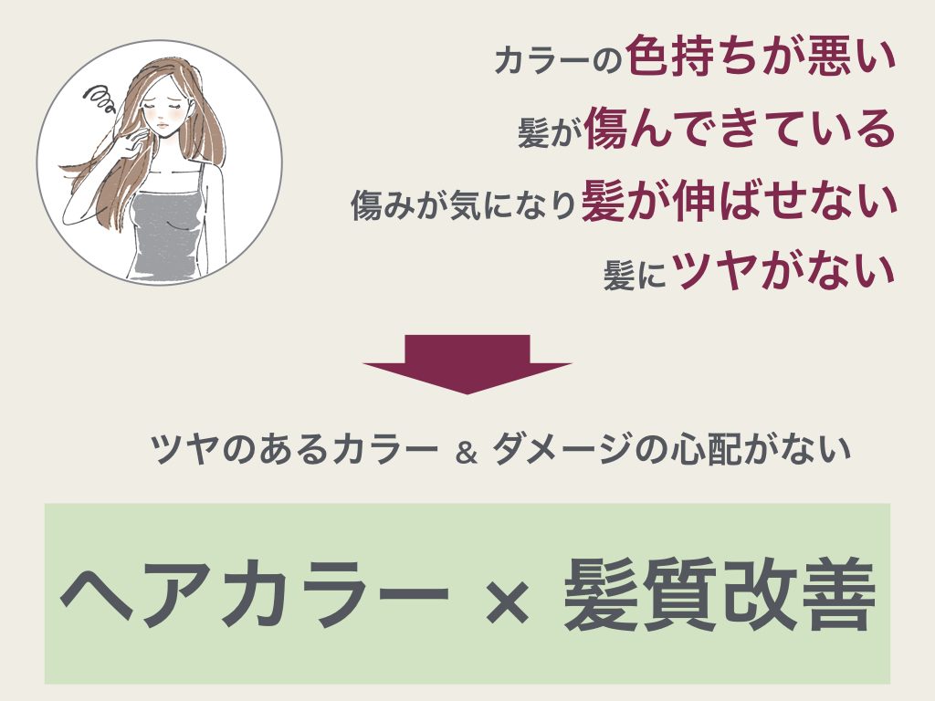 ヘアカラー 久留米市の髪質改善美容室dears ディアーズ